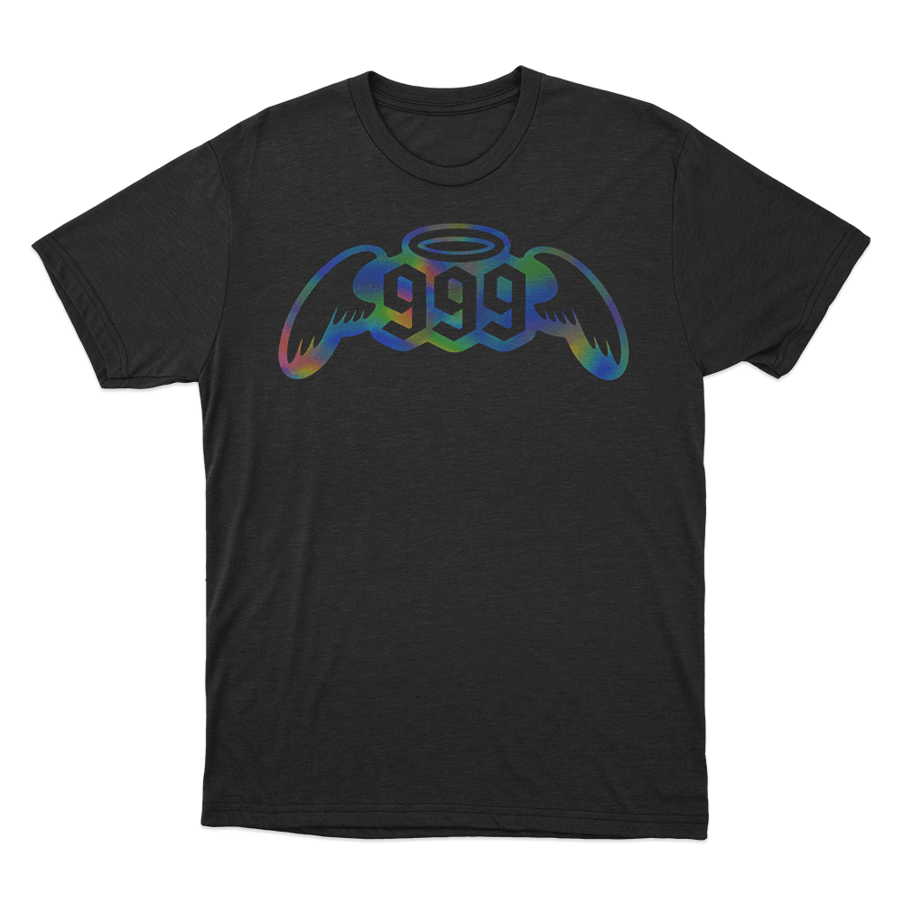 999 Angel Wings Halo Unisex T Shirt Black 999 Angel Wings Halo Unisex T Shirt Black