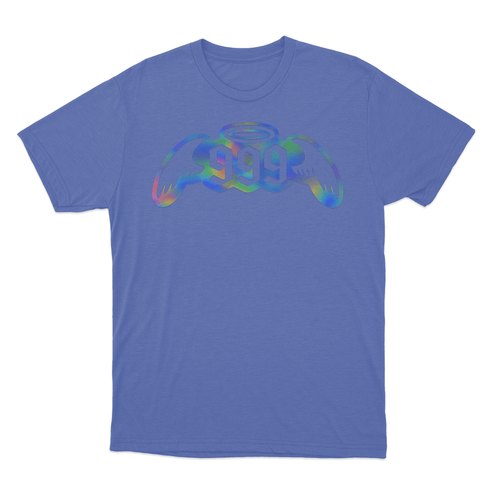 999 Angel Wings Halo Unisex T Shirt Blue 999 Angel Wings Halo Unisex T Shirt Blue
