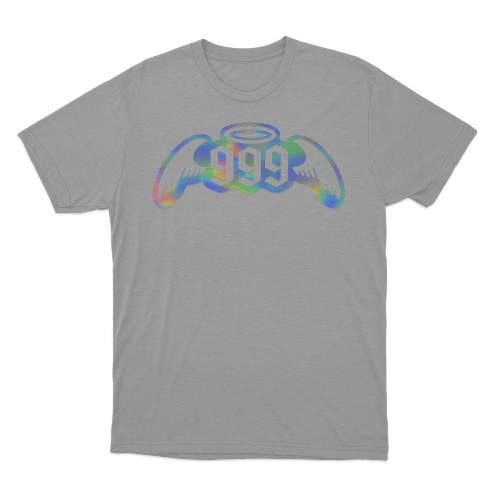 999 Angel Wings Halo Unisex T Shirt Grey 999 Angel Wings Halo Unisex T Shirt Grey