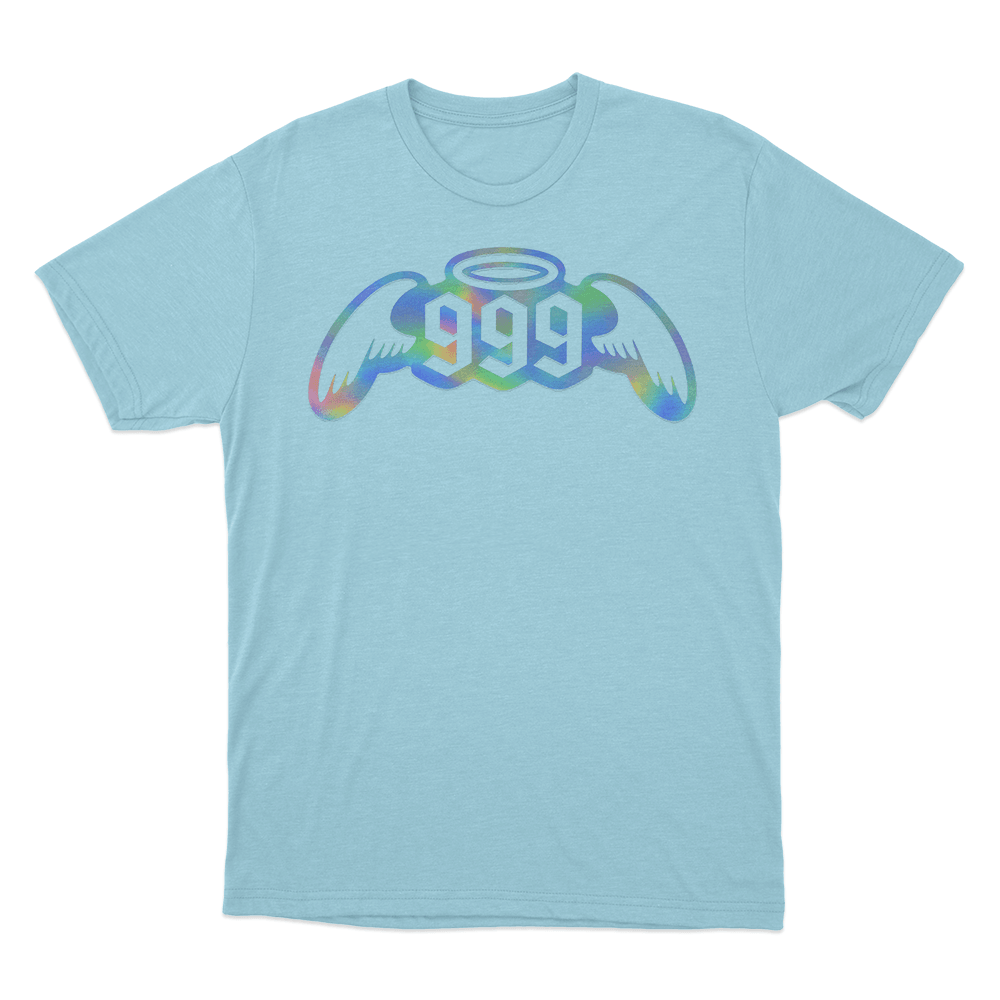 999 Angel Wings Halo Unisex T Shirt Sky Blue 999 Angel Wings Halo Unisex T Shirt Sky Blue