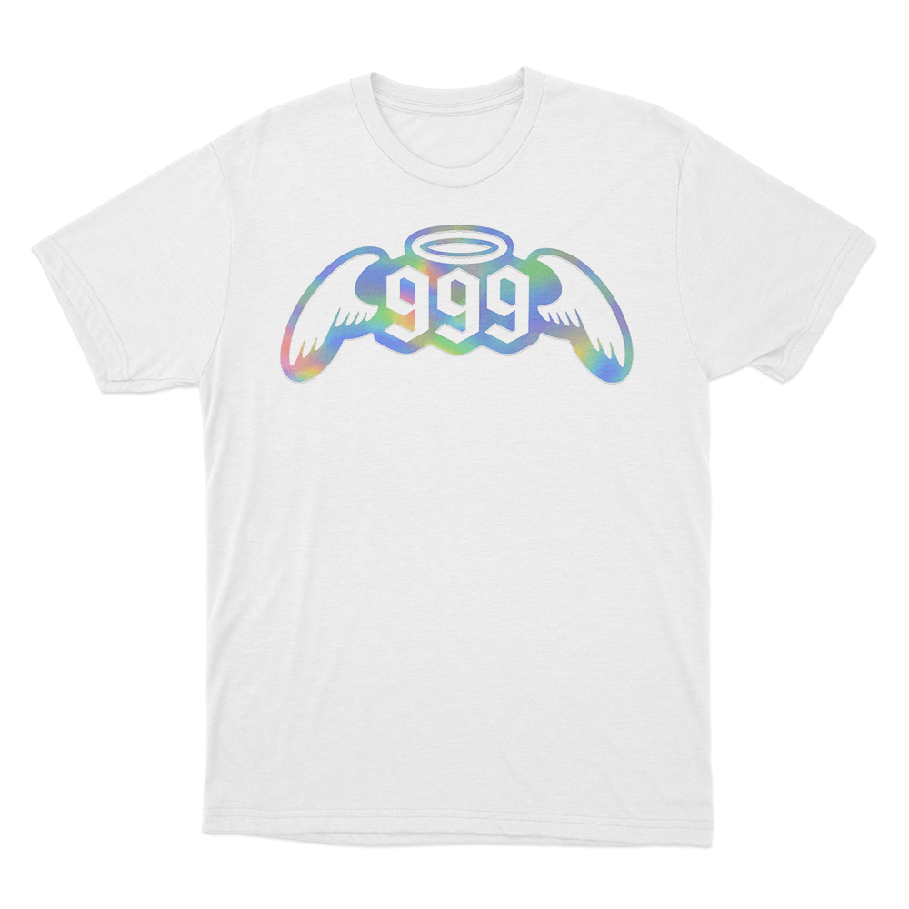 999 Angel Wings Halo Unisex T Shirt White 999 Angel Wings Halo Unisex T Shirt White