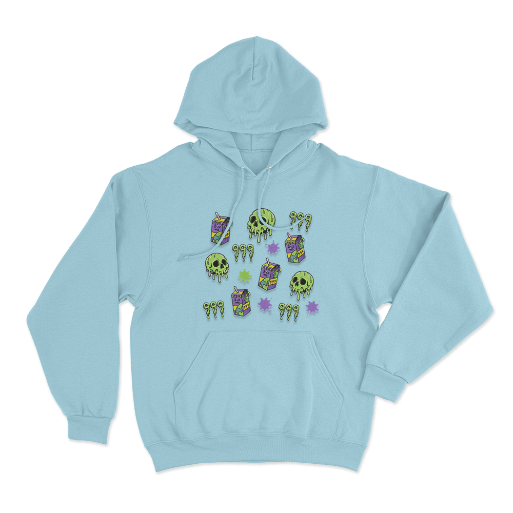 Juice Box 999 Unisex Hoodie Sky Blue Juice Box 999 Unisex Hoodie Sky Blue