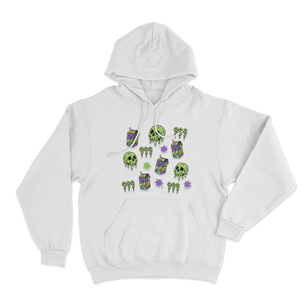 Juice Box 999 Unisex Hoodie White Juice Box 999 Unisex Hoodie White