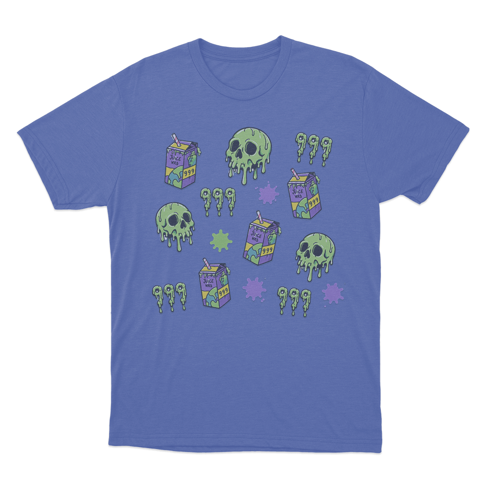 Juice Box 999 Unisex T Shirt Blue Juice Box 999 Unisex T Shirt Blue