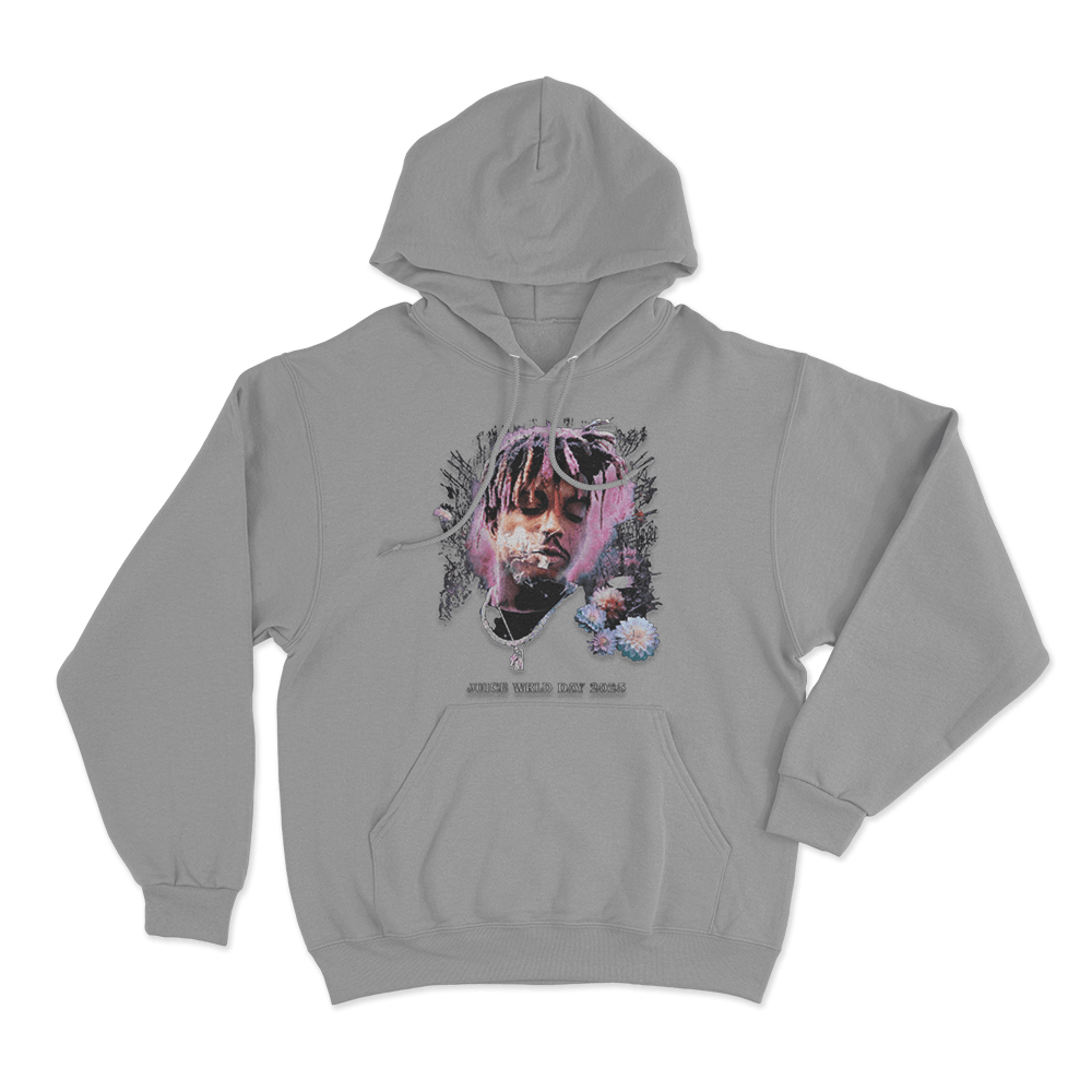 Juice Wrld 2025 Unisex Hoodie Grey Juice Wrld 2025 Unisex Hoodie Grey