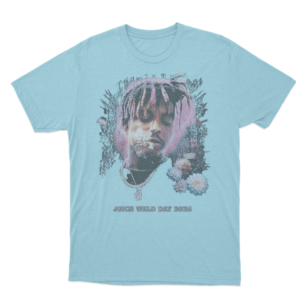 Juice Wrld 2025 Unisex T Shirt Sky Blue Juice Wrld 2025 Unisex T Shirt Sky Blue
