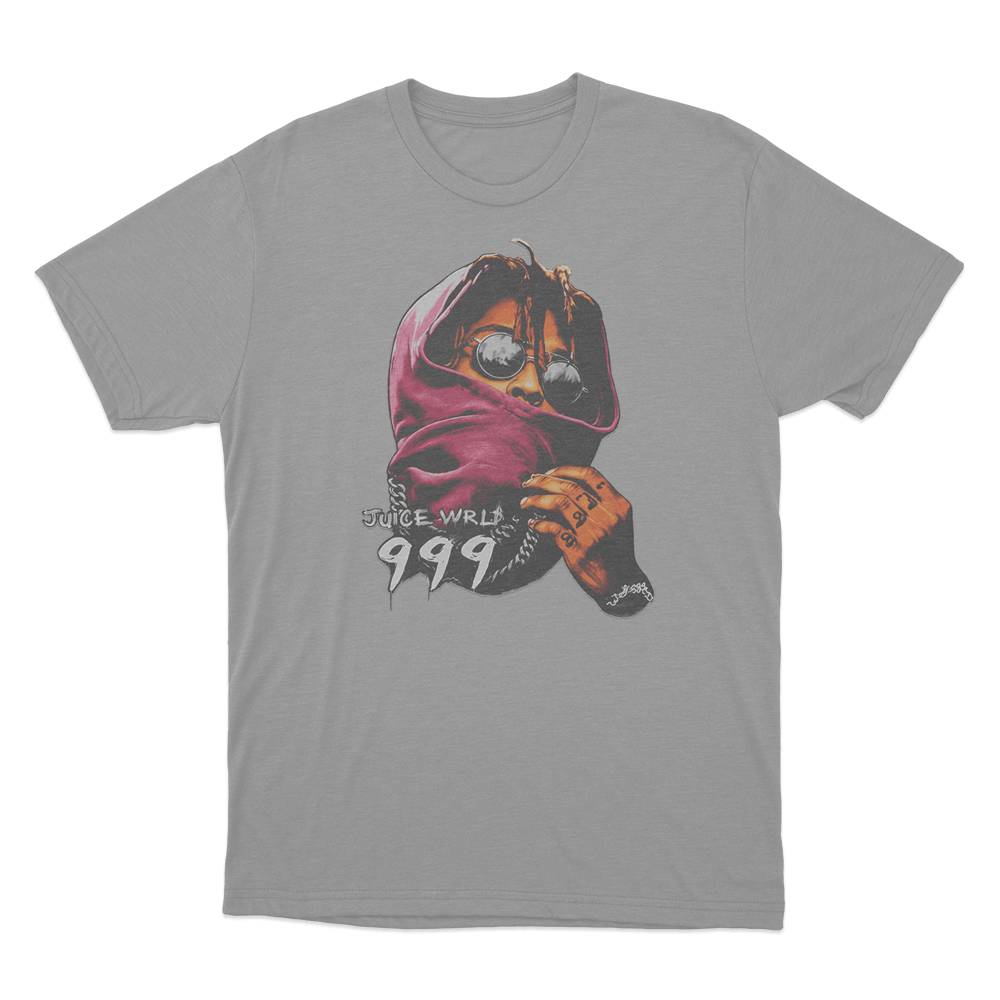 Juice Wrld ’999’ Unisex T Shirt Grey Juice Wrld 999 Unisex T Shirt Grey 1