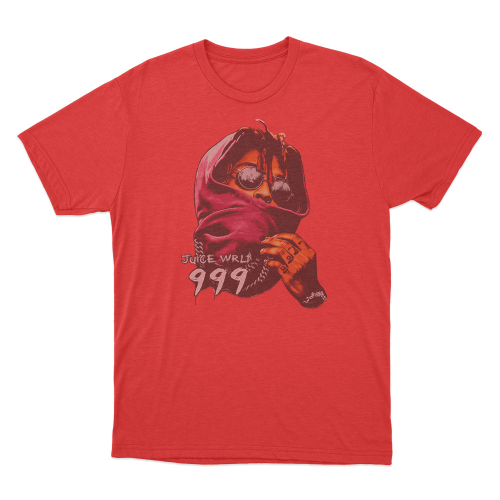Juice Wrld ’999’ Unisex T Shirt Red Juice Wrld 999 Unisex T Shirt Red 1