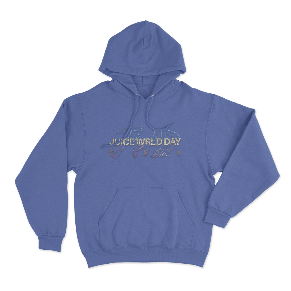 Juice Wrld Encore Unisex Hoodie Blue Juice Wrld Encore Unisex Hoodie Blue