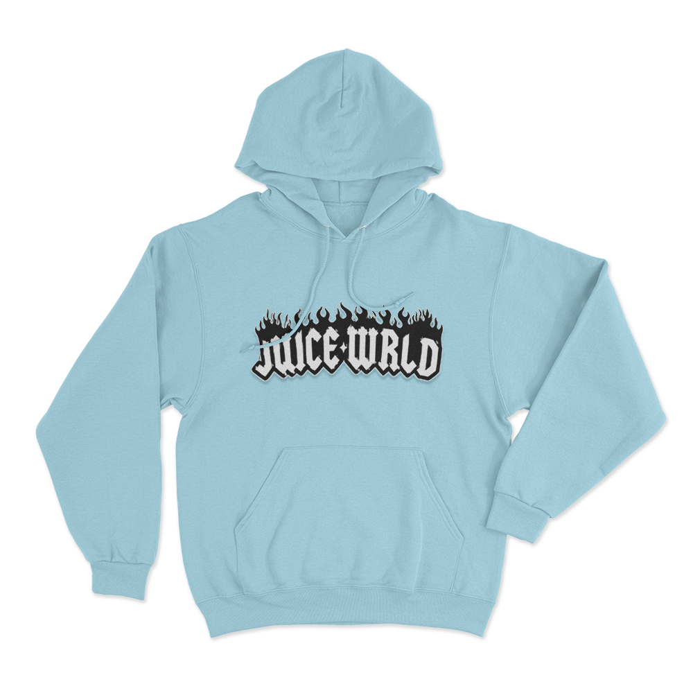 Juice Wrld Unisex Hoodie Sky Blue Juice Wrld Unisex Hoodie Sky Blue