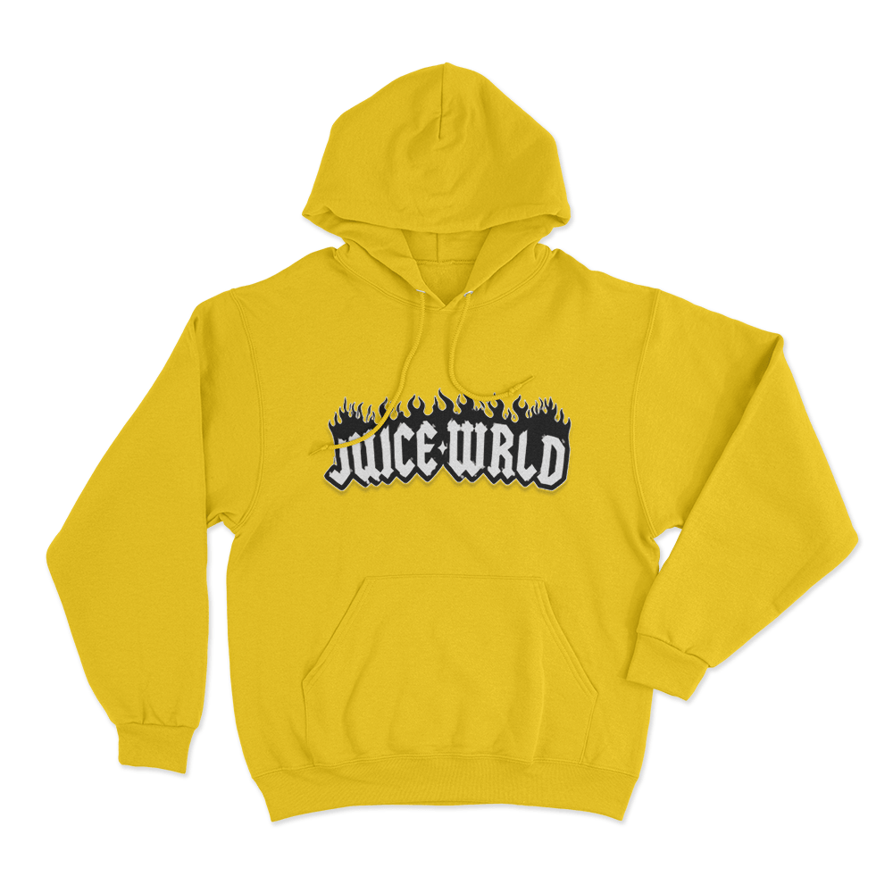 Juice Wrld Unisex Hoodie Yellow Juice Wrld Unisex Hoodie Yellow